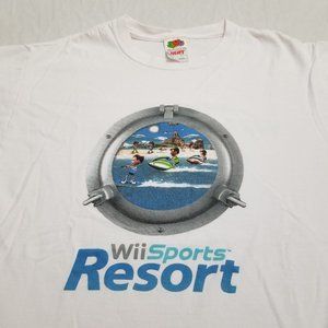 Vintage Nintendo Wii Sports Resort T Shirt E3 Video Game Promo Size Medium Small